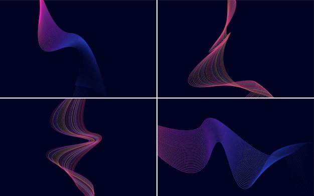 Premium Vector  Enhance your designs with this set of 4 vector backgrounds