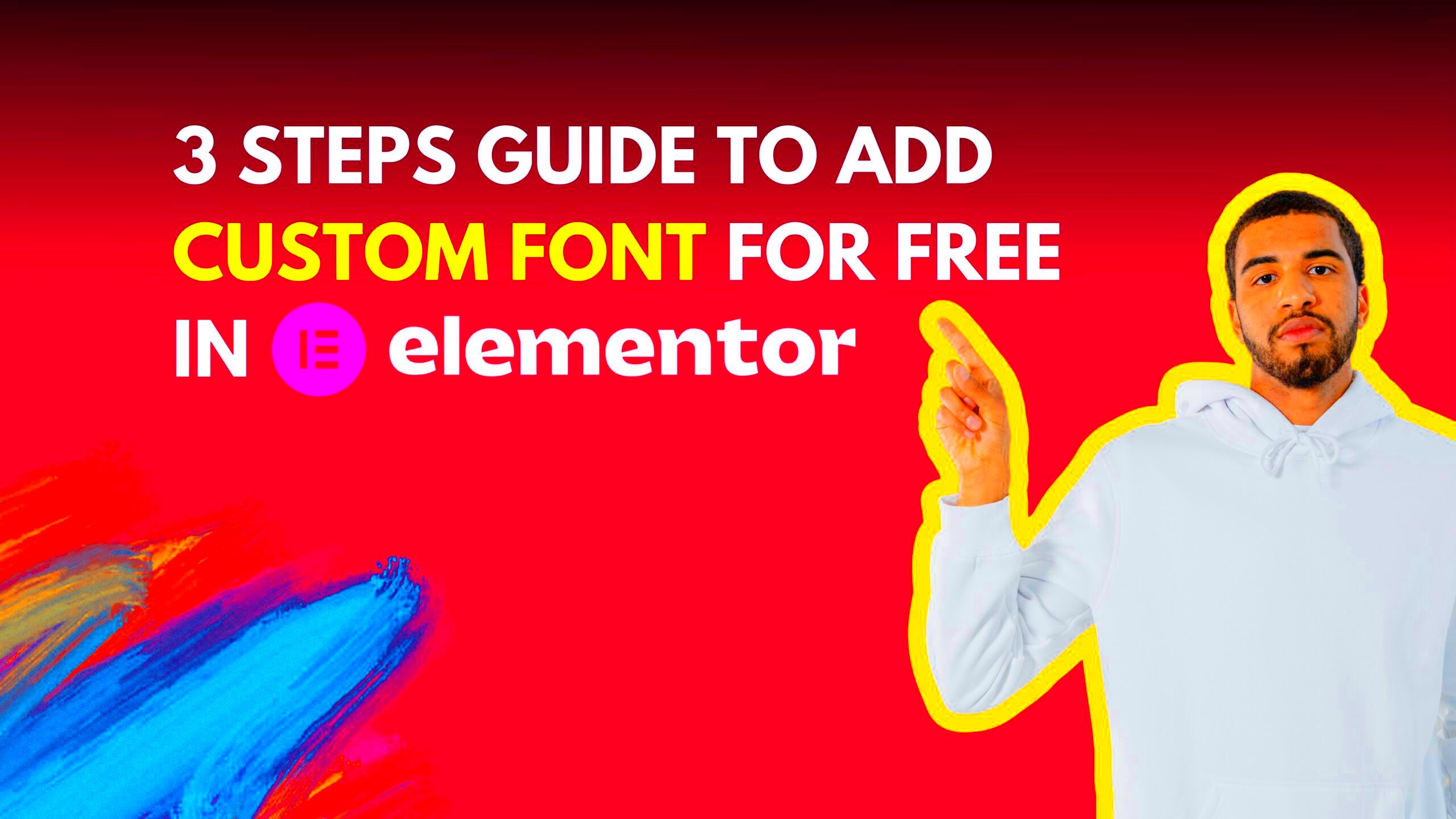 How to add custom fonts in Elementor free using a plugin