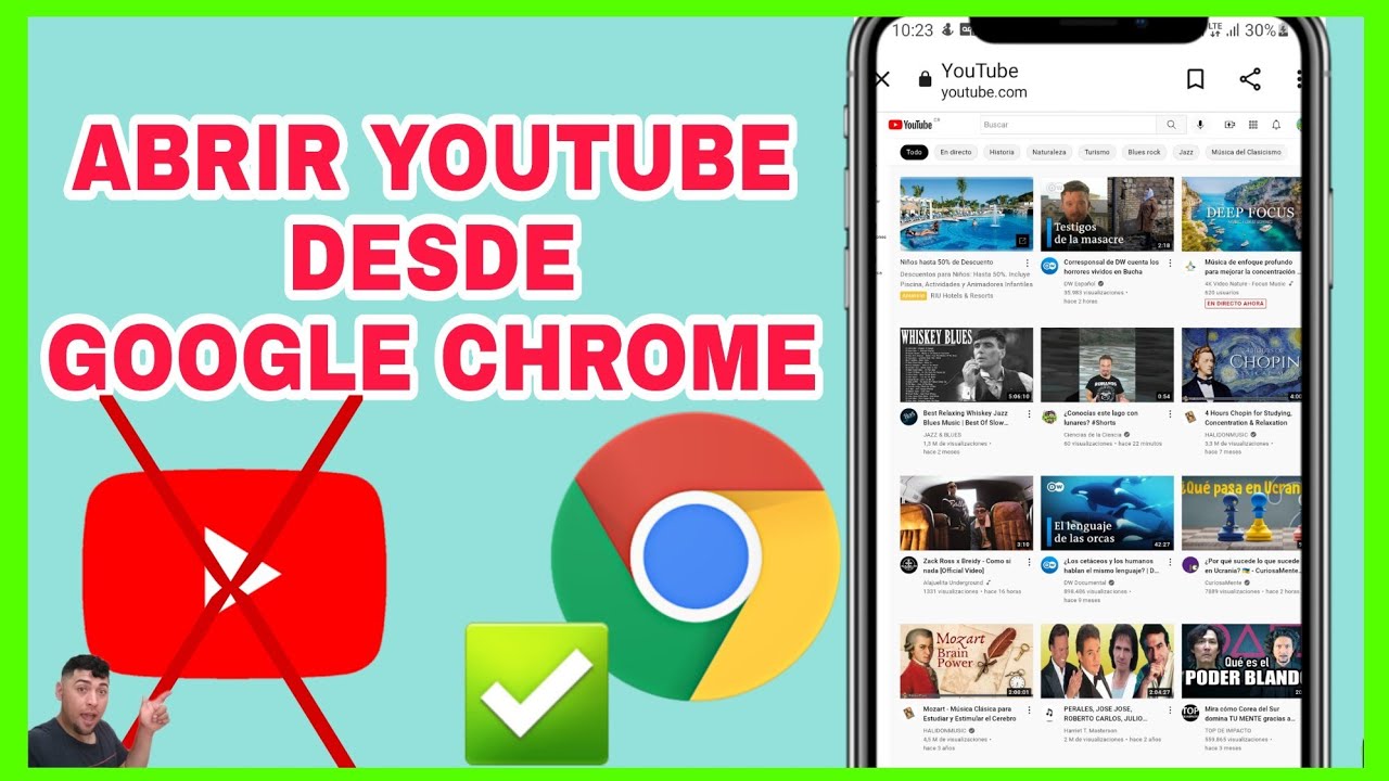Cmo entrar a YouTube en Google