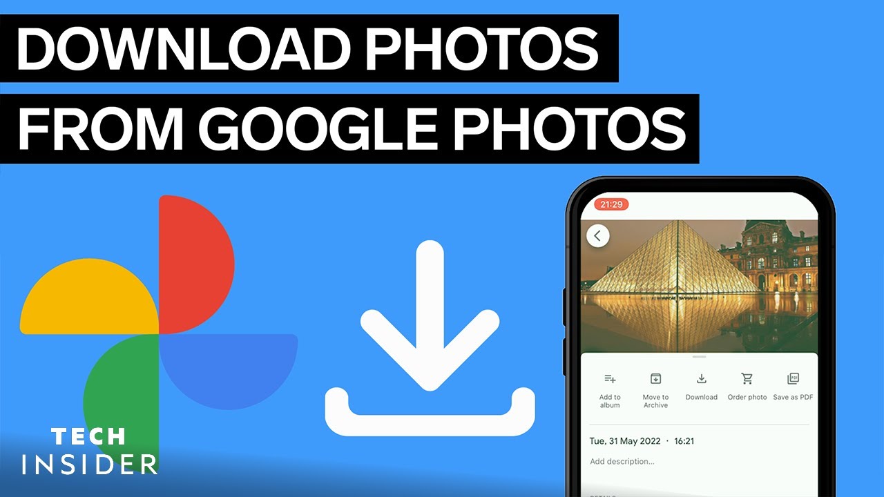 How To Download Photos From Google Photos  Tech Insider  YouTube