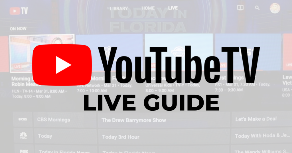 How to Use YouTube TVs Live Guide Michael Saves