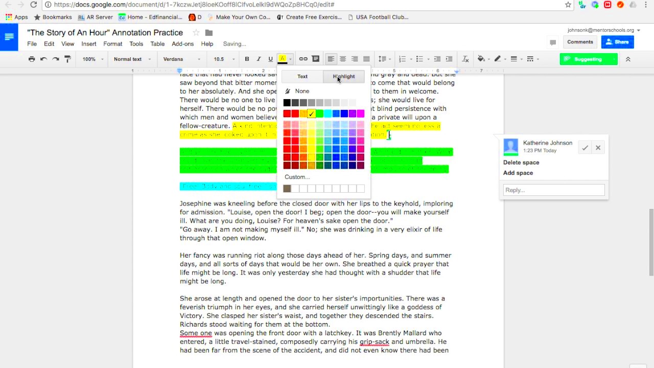 How to annotate using Google Docs  YouTube