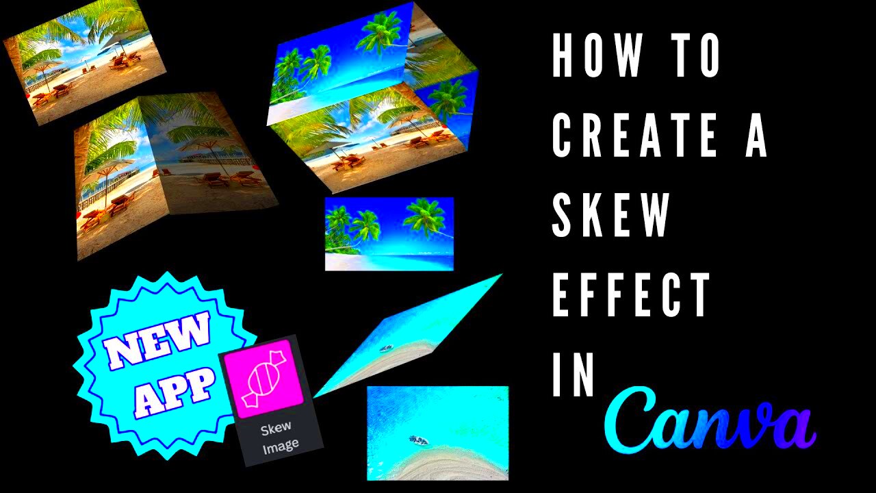 How to Create a Skew Effect in Canva  YouTube