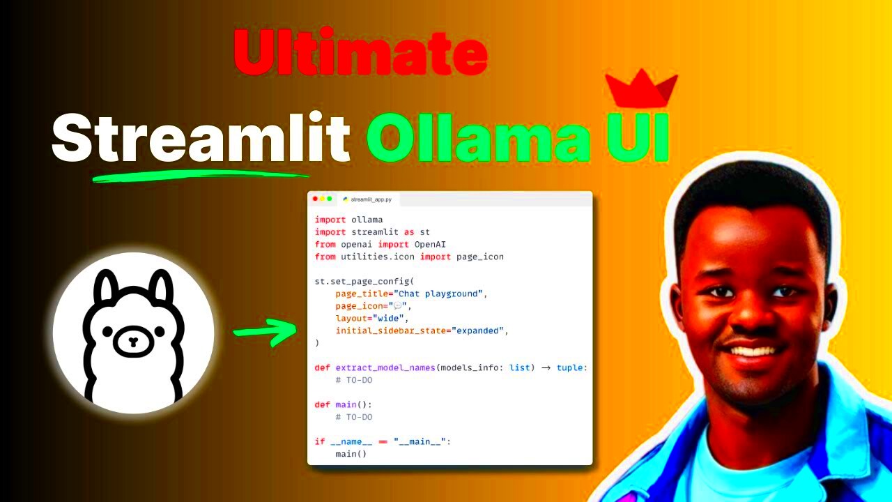 How to create the ULTIMATE Ollama UI app with Streamlit  YouTube