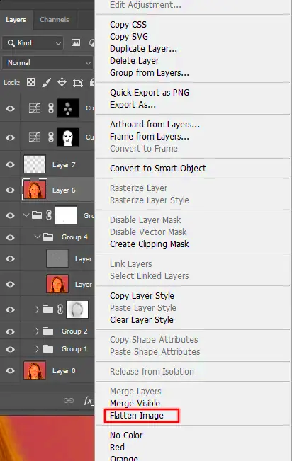 How To Flatten An Image In Photoshop