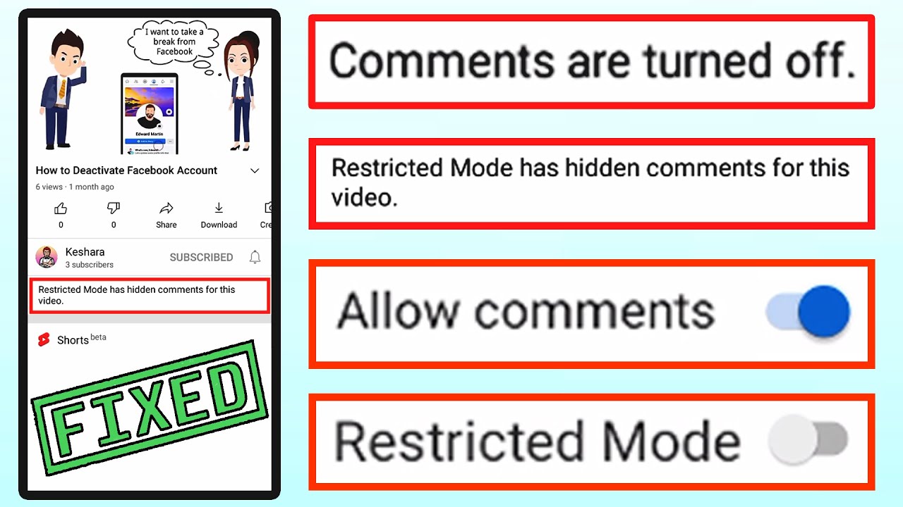 Why Are Comments Disabled on YouTube and How to Fix It