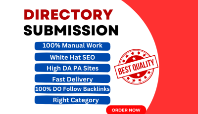 Manual Directory Submission For High DA Backlinks