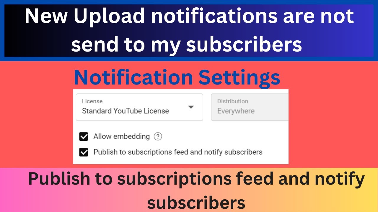 Disabling Notify Subscribers When Uploading on YouTube