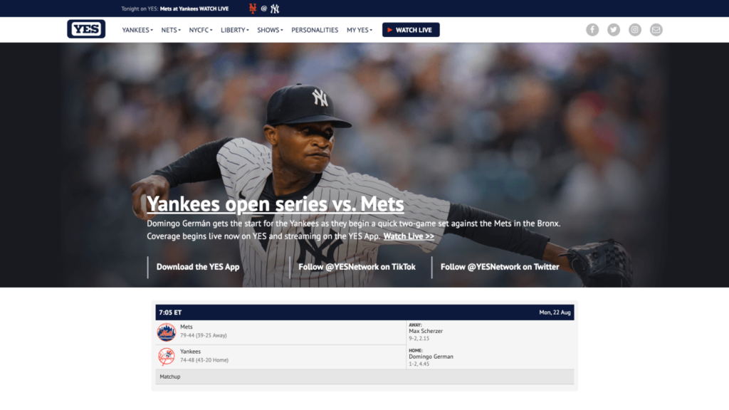 How To Watch YES Network Live Without Cable 2023