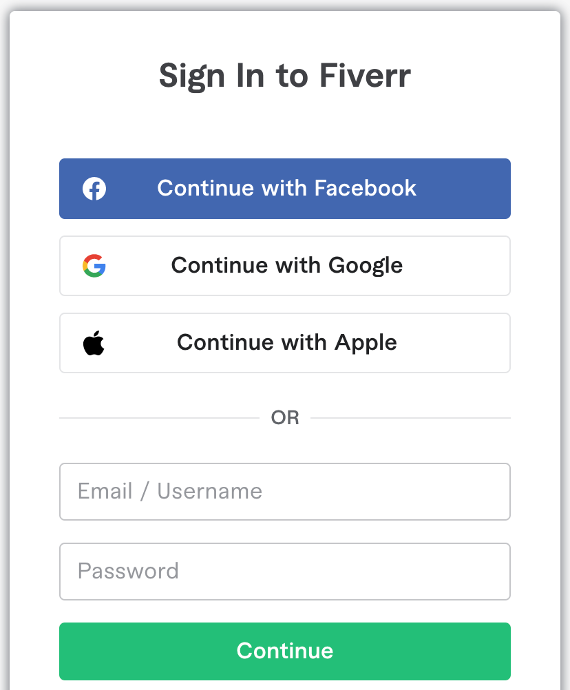 Fiverr Login  Freelance Faucet