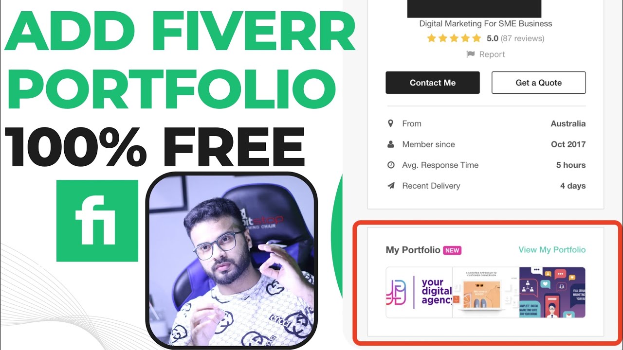 How to Add a Portfolio to Fiverr