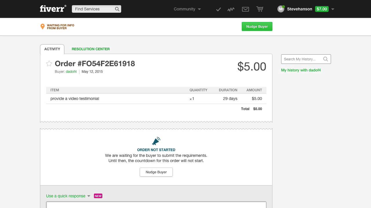 How to Get an Order on Fiverr