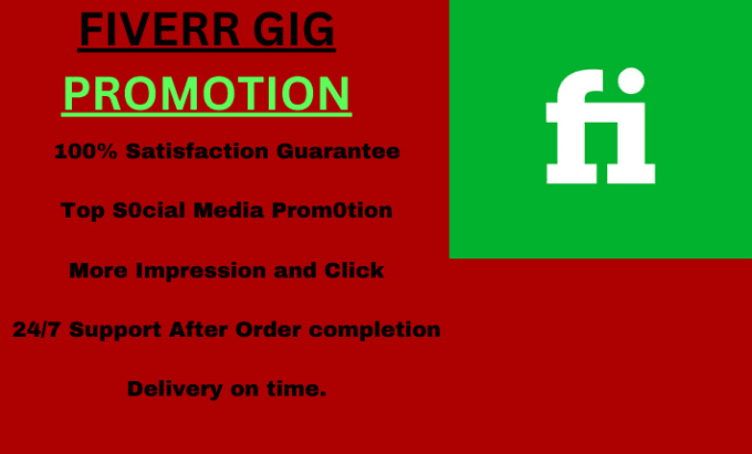 Promote and advertise your fiverr gig to reach huge audience by Dreymat 