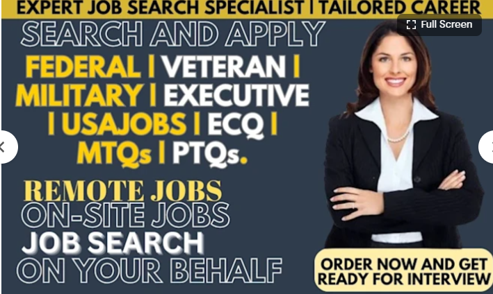 I Will Conduct Federal Job Search, Job Application, and Apply for Onsite and Remote USAJobs