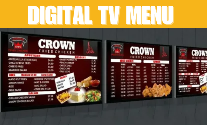 I Will Design Static TV Screen Menu, Digital TV Menu or Menu Board