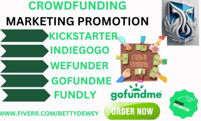 I Will Boost Your Kickstarter, Indiegogo, GoFundMe, Fundraising Promotion Successfully