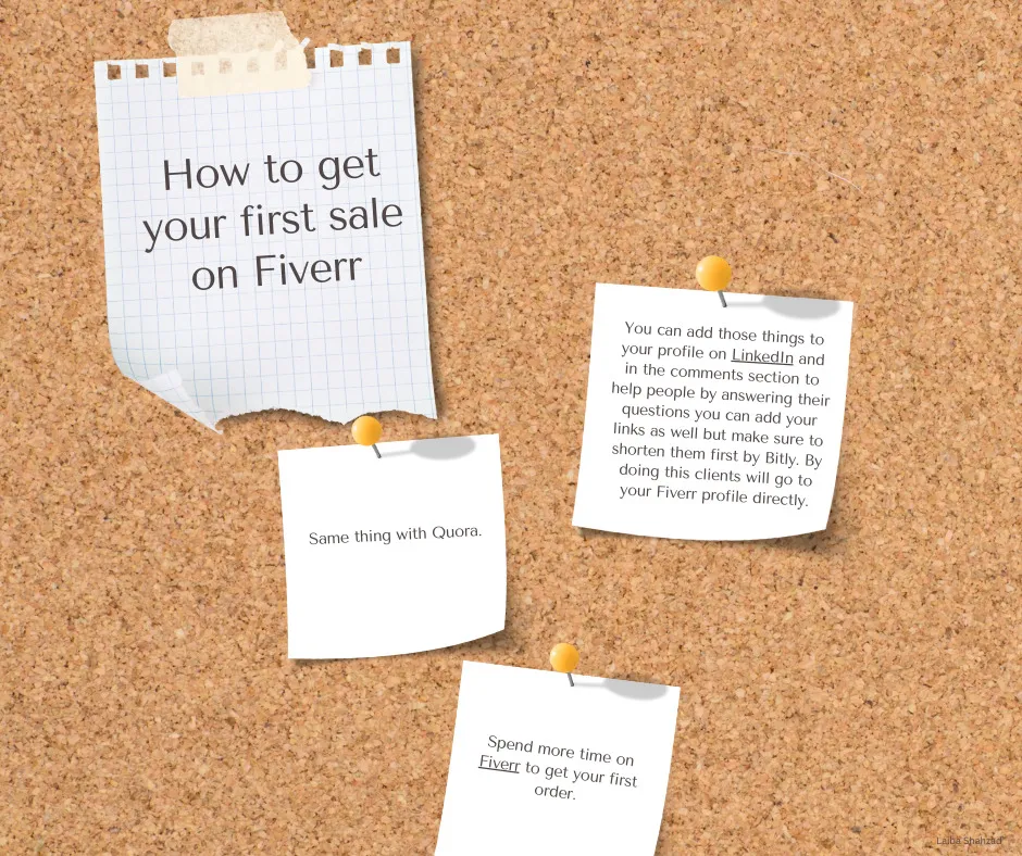 How to get your first sale on Fiverr create a gig