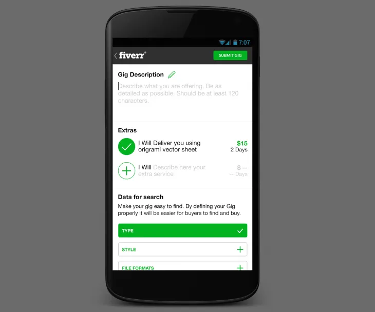 How to Sell on Fiverr Mobile App