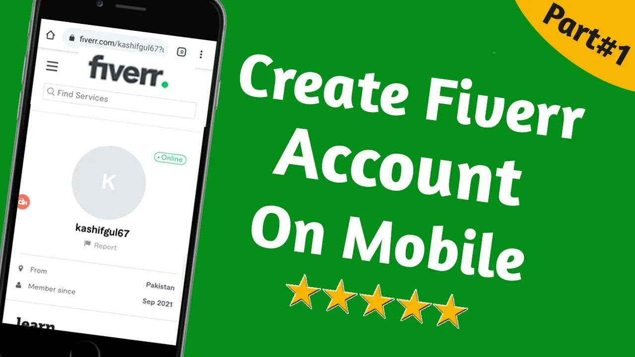 how to create fiverr account on mobile  how to join fiverr  signup 