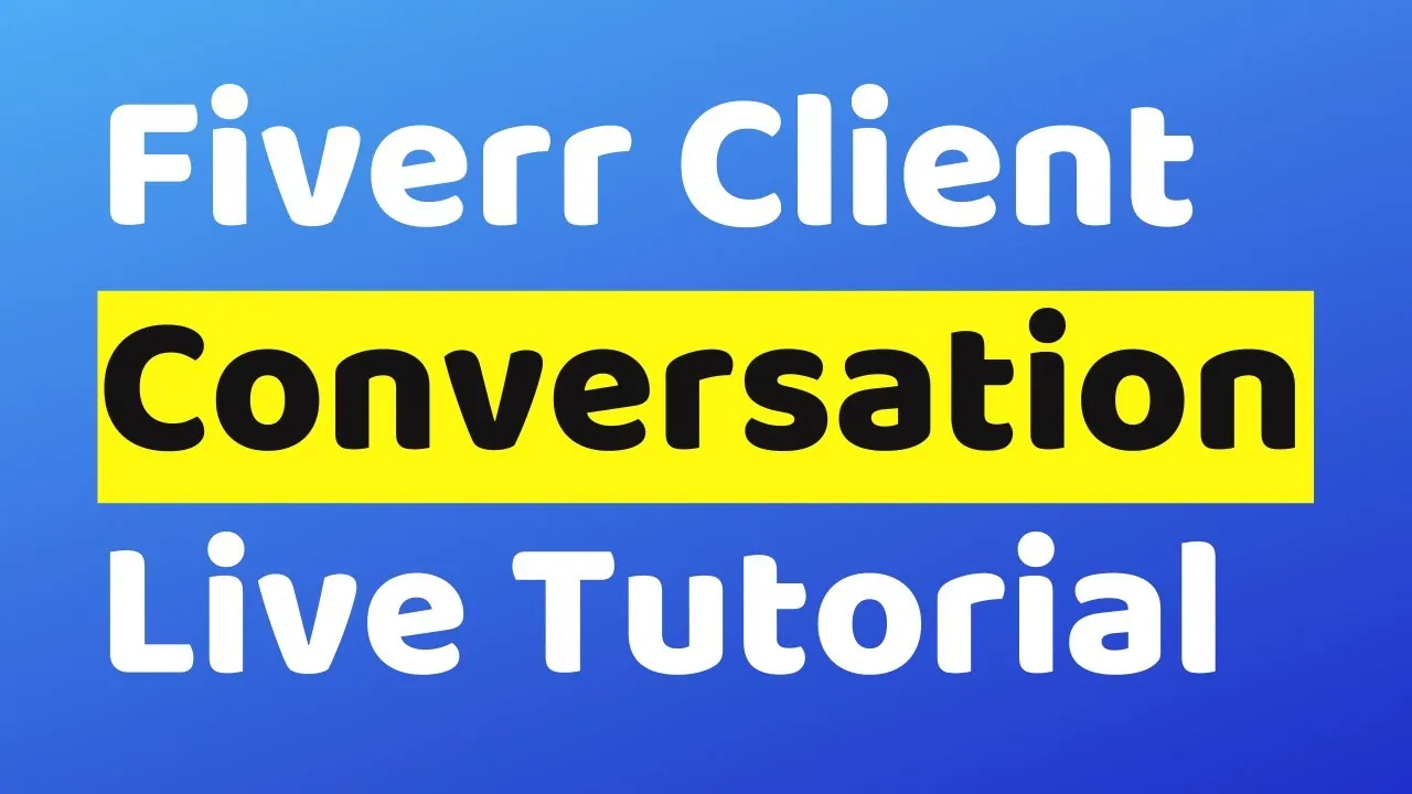 Live Client Communication Fiverr  Fiverr Client Conversation Bangla 