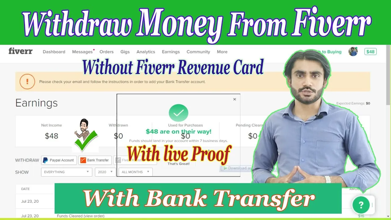 How to Transfer Money from Fiverr to Payoneer Account