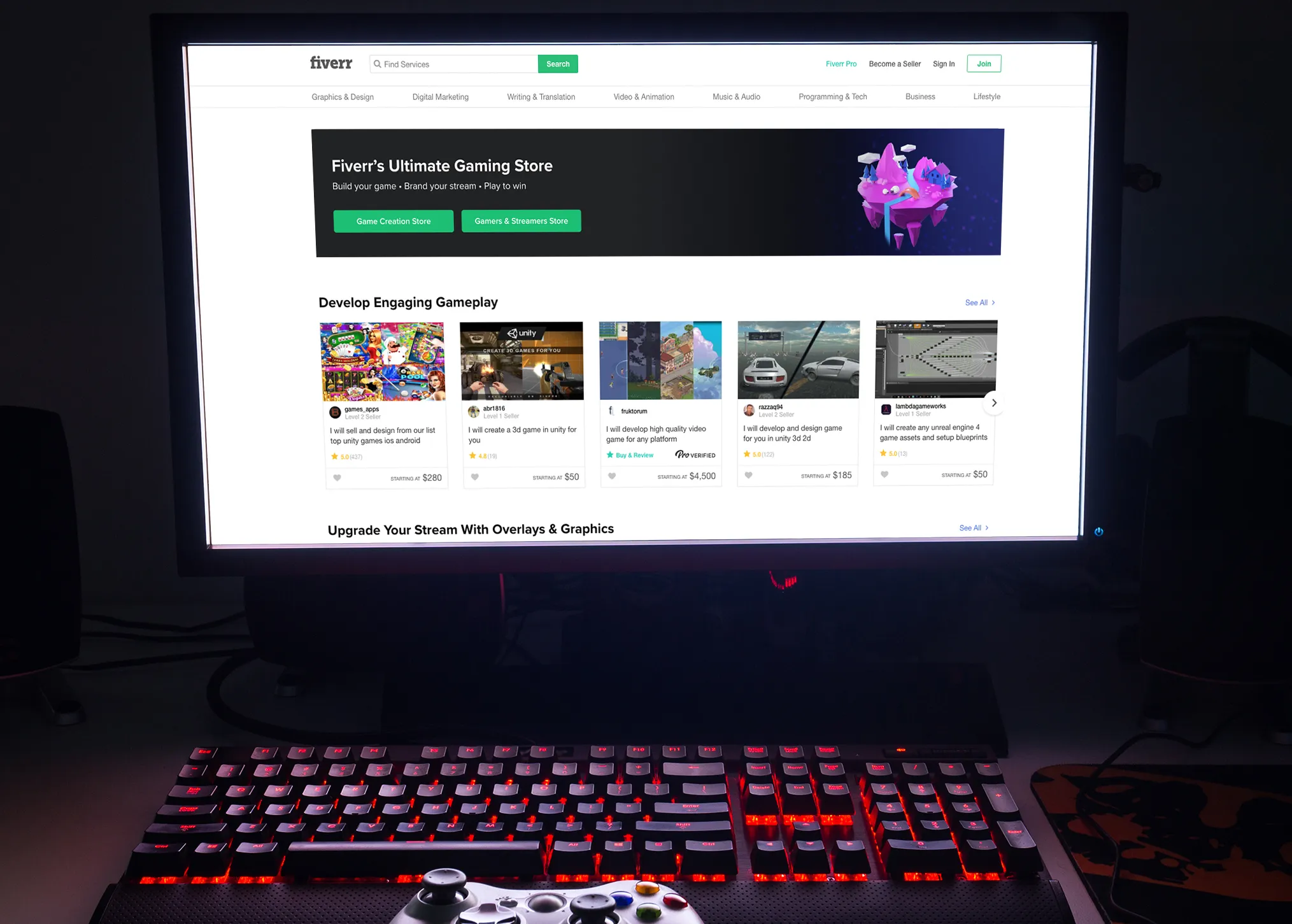 Game on Fiverrs new Gaming Store is live  Fiverr Blog