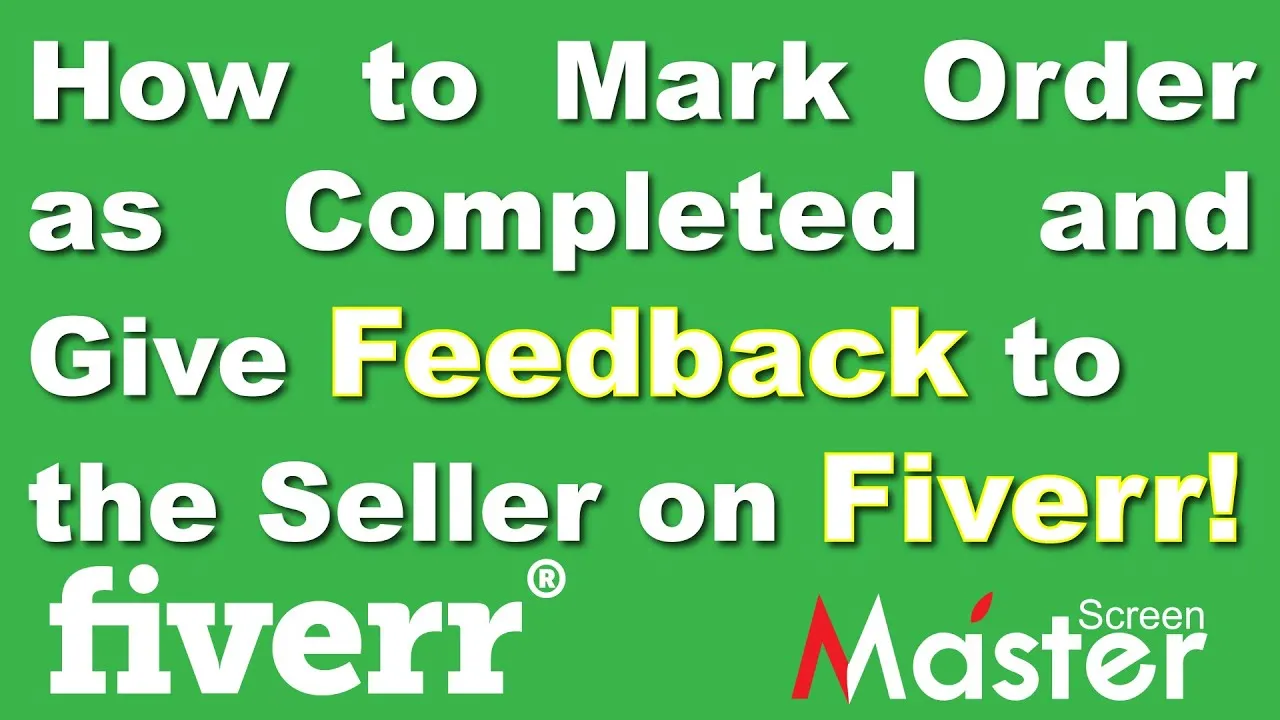 How to Mark Order as Completed  Give Reviews to Seller on Fiverr  YouTube