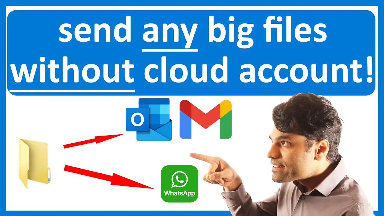 How to send big files in email  YouTube