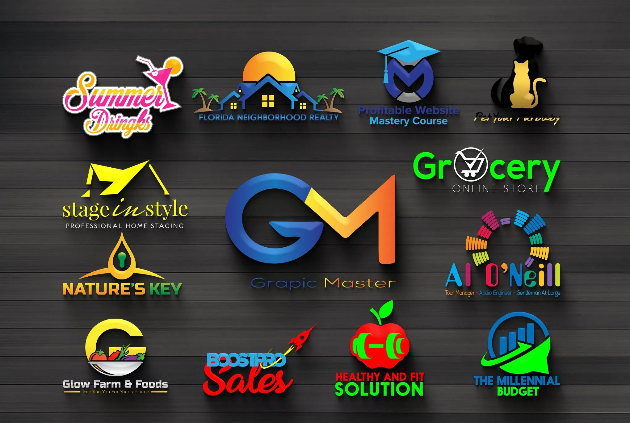 Waqar_786 I will design an outstanding proffestional logo for 10 on 