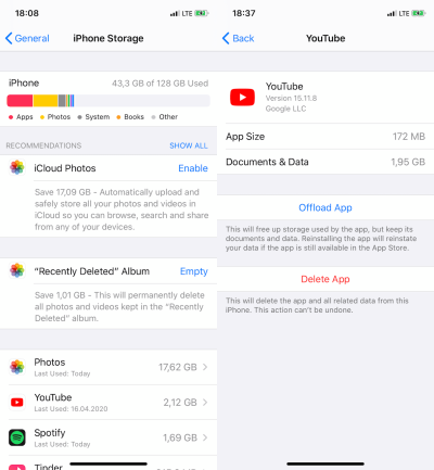 Why Is YouTube Taking So Much Storage on iPhone? How to Manage Cache and Data