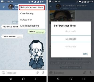 How to Turn Off the Self-Destruct Timer in Telegram Chats