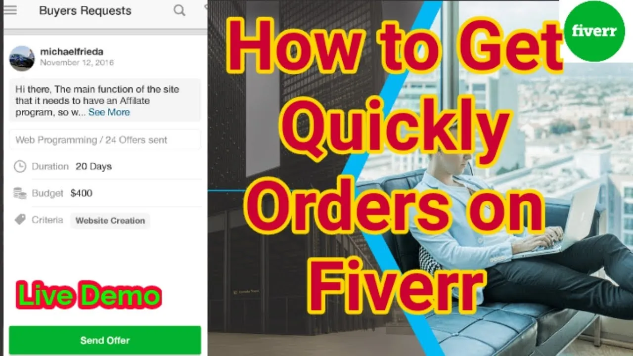 How to Send Effective Buyer Requests to Get Quickly Orders on Fiverr 