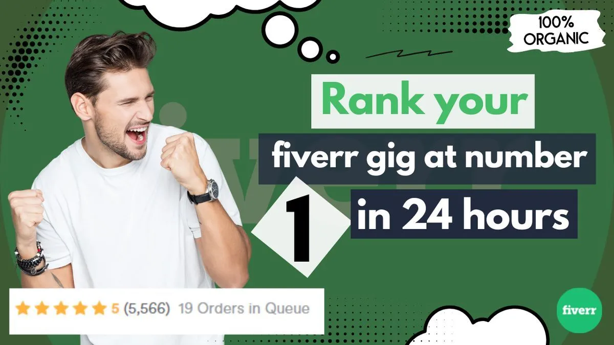 Rank fiverr gig on first page  Rank fiverr gig on top in 2022  Fiverr 