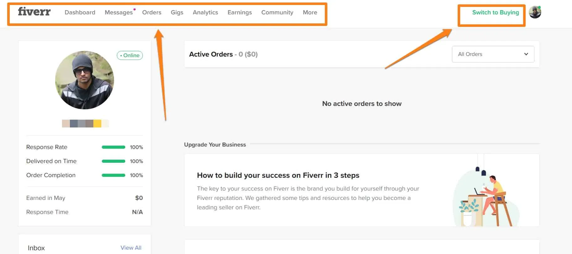 How to Change from Buyer to Seller on Fiverr App