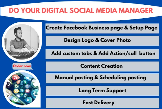 Social Media Marketing Gig Images Page Setup Fiverr Gigs Facebook 