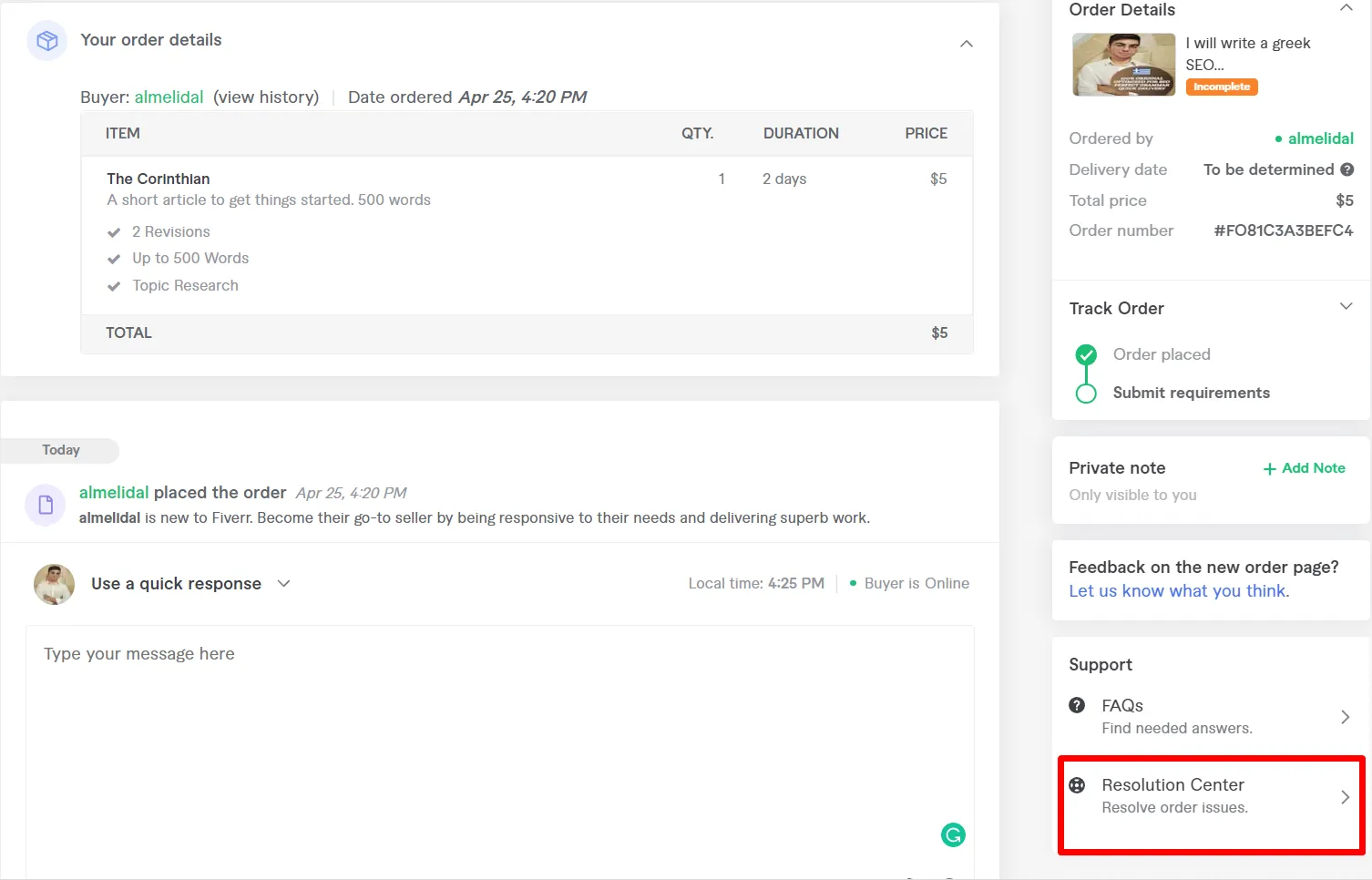 How to Refund an Order in Fiverr