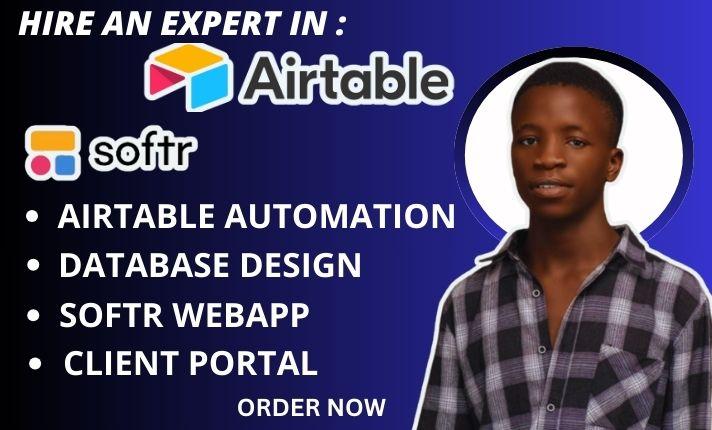 I Will Set Up Airtable, Automation, Airtable Database, Softr Website, and Adalo App