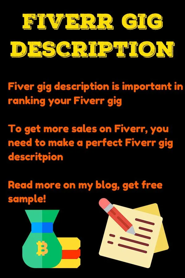 Fiverr GIG description in 2020  Fiverr Fiverr gigs How to get