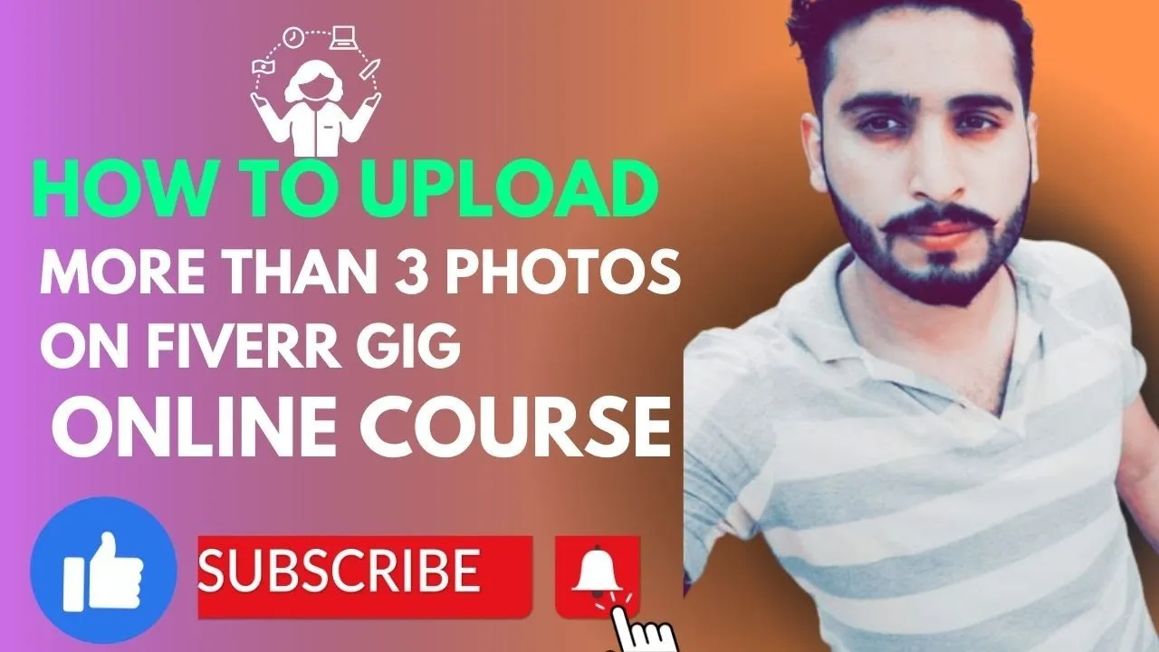 How to Upload more than 3 photos on fiverr gig  YouTube