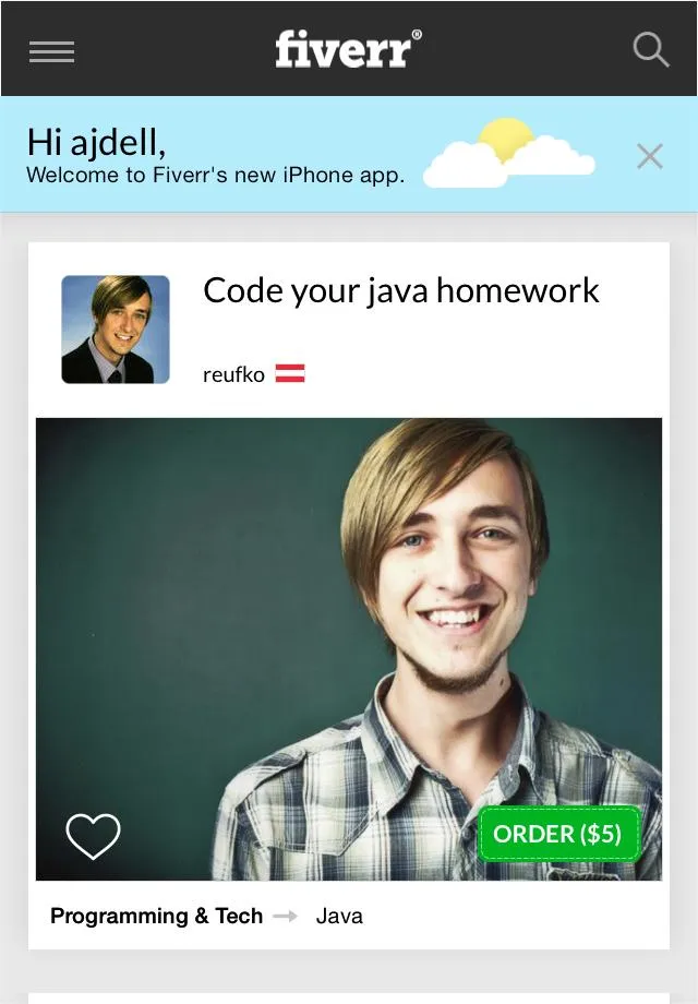 Fiverr iPhone App Impressions Get just about anything for 5  Digital 