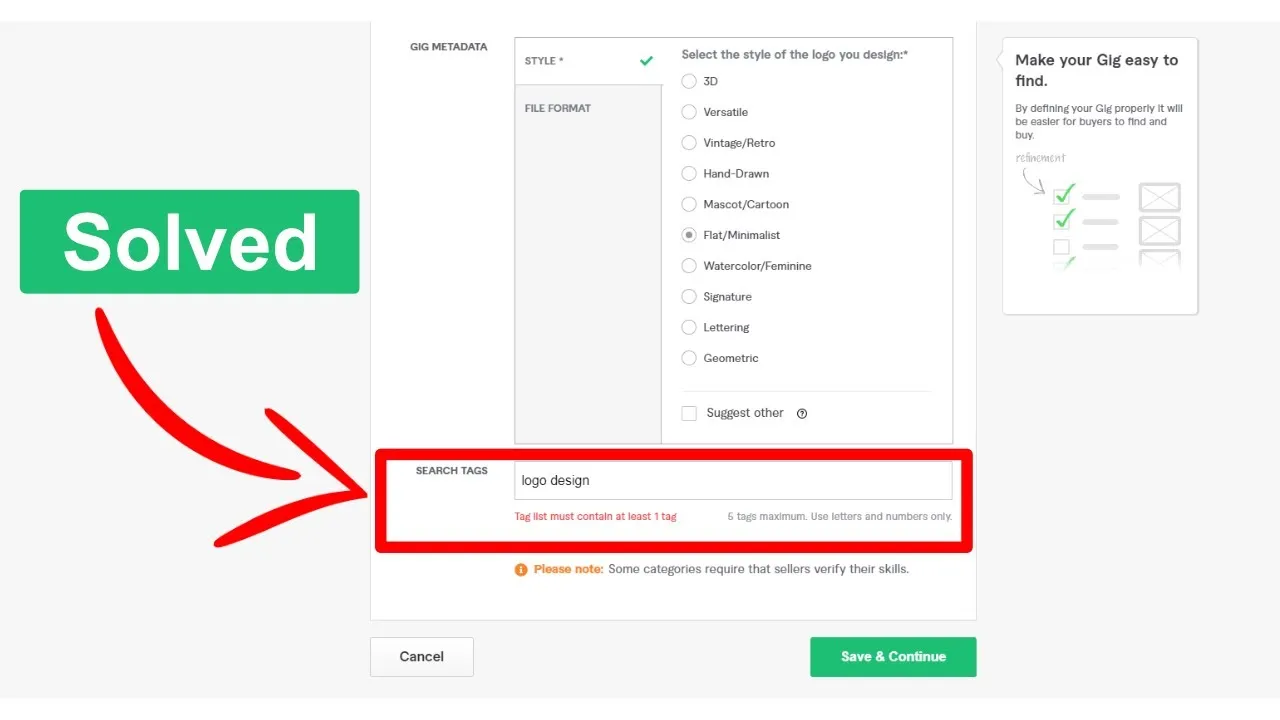 What is a Tag in Fiverr?