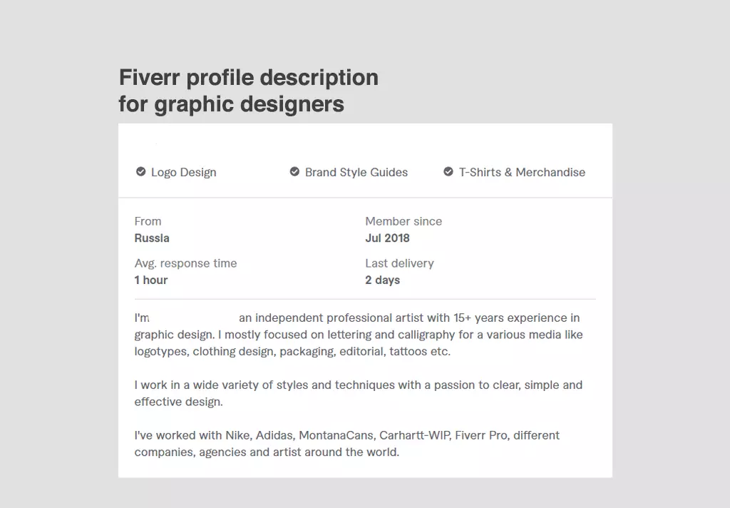 13 Best Fiverr Profile Description Examples  Notam artwork