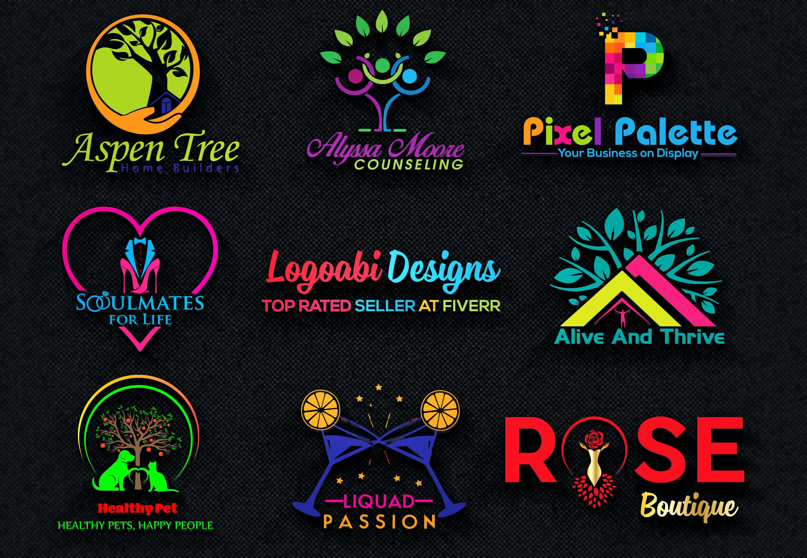 Fiverr logo design  plazaberlinda