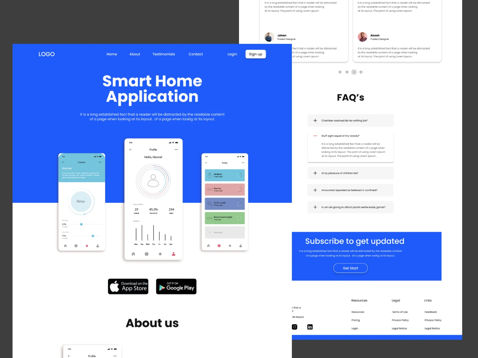 Landing Page by Karar Mahmud on Dribbble