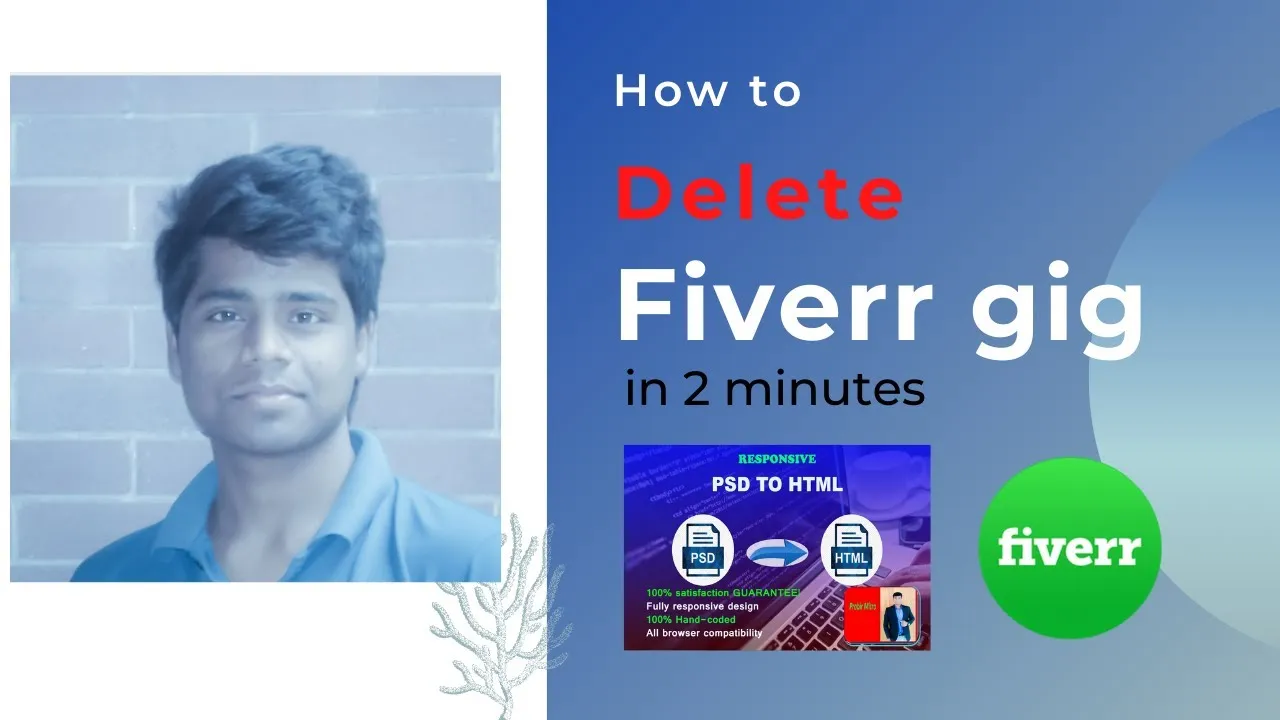 How to delete gig on Fiverr  YouTube