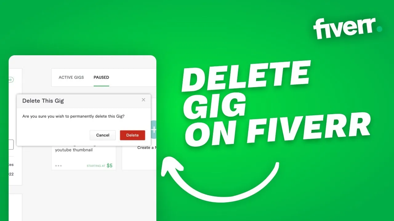 How to Delete a Gig on Fiverr