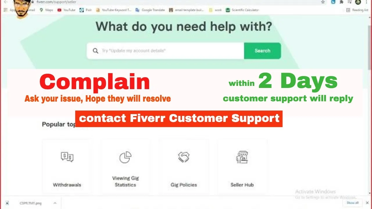 How to Contact Customer Care on Fiverr