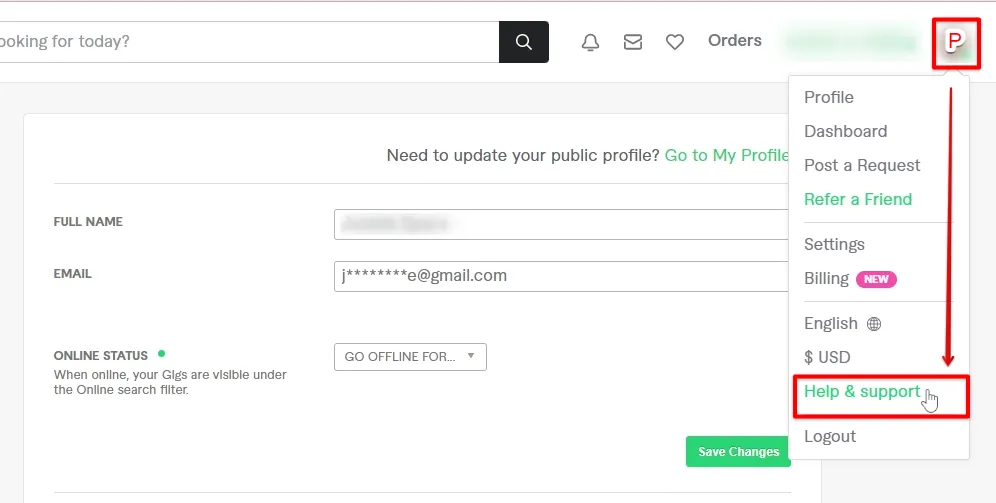 How to Change Your Email on Your Fiverr Account