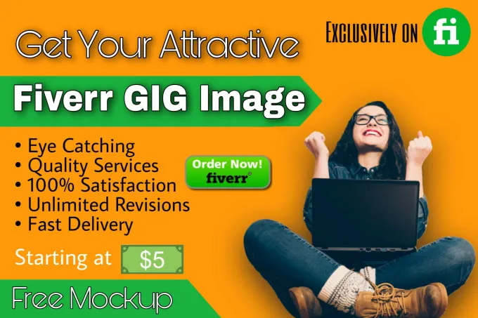 Design a professional fiverr gig image fiverr gig thumbnail by 