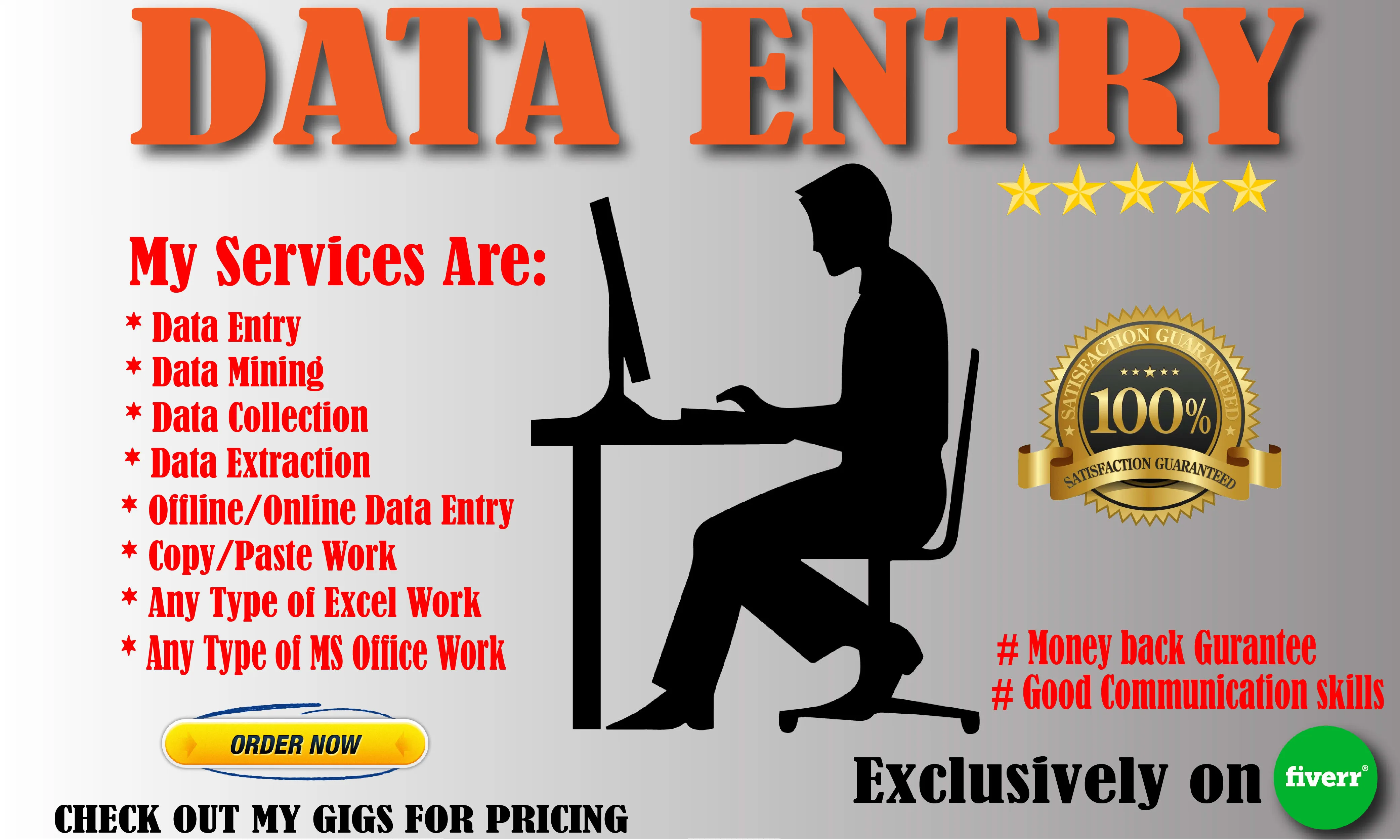 How to Get Data Entry Jobs on Fiverr